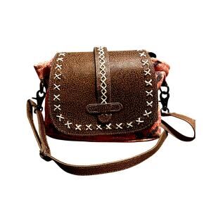 Myra Crossbody Handbag Boho Western Aztec Woven Body Festival Summer Purse